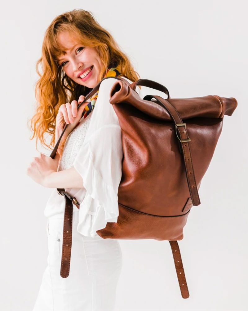 Rolltop backpack nutmeg