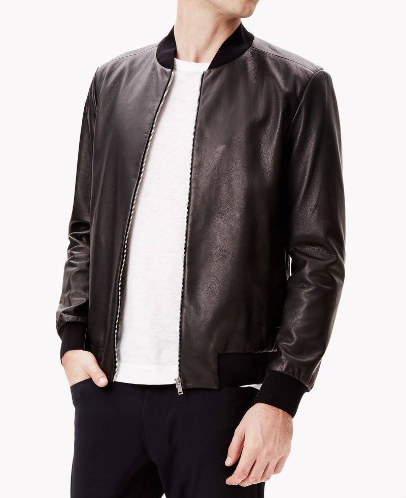 Authentic leather bomber jacket by Leather Hill – stylish, durable, and designed for comfort